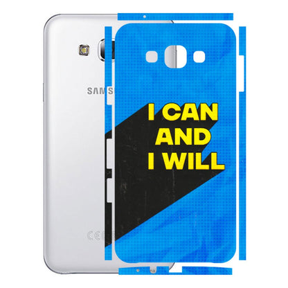 Samsung M/F/Note/Flip and C Phone Skins (All Models) - I Can And I Will - 3D Embossed Finish (L-281) Samsung Galaxy E7