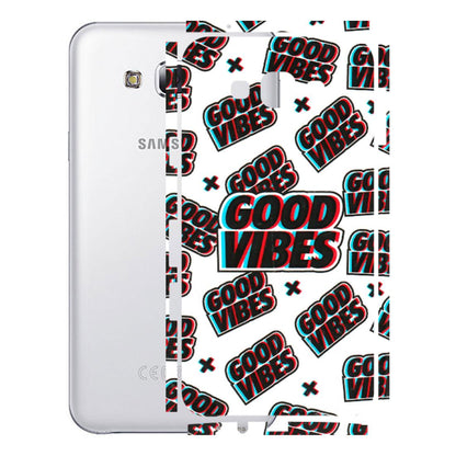 Samsung M/F/Note/Flip and C Phone Skins (All Models) - Good Vibes - 3D Embossed Finish (L-282) Samsung Galaxy E7
