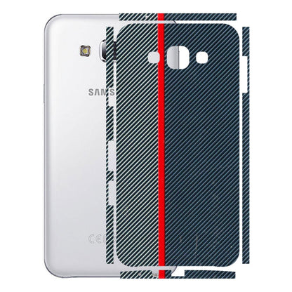 Samsung M/F/Note/Flip and C Phone Skins (All Models) - Blue Sober Lines - 3D Embossed Finish (L-305) Samsung Galaxy E7
