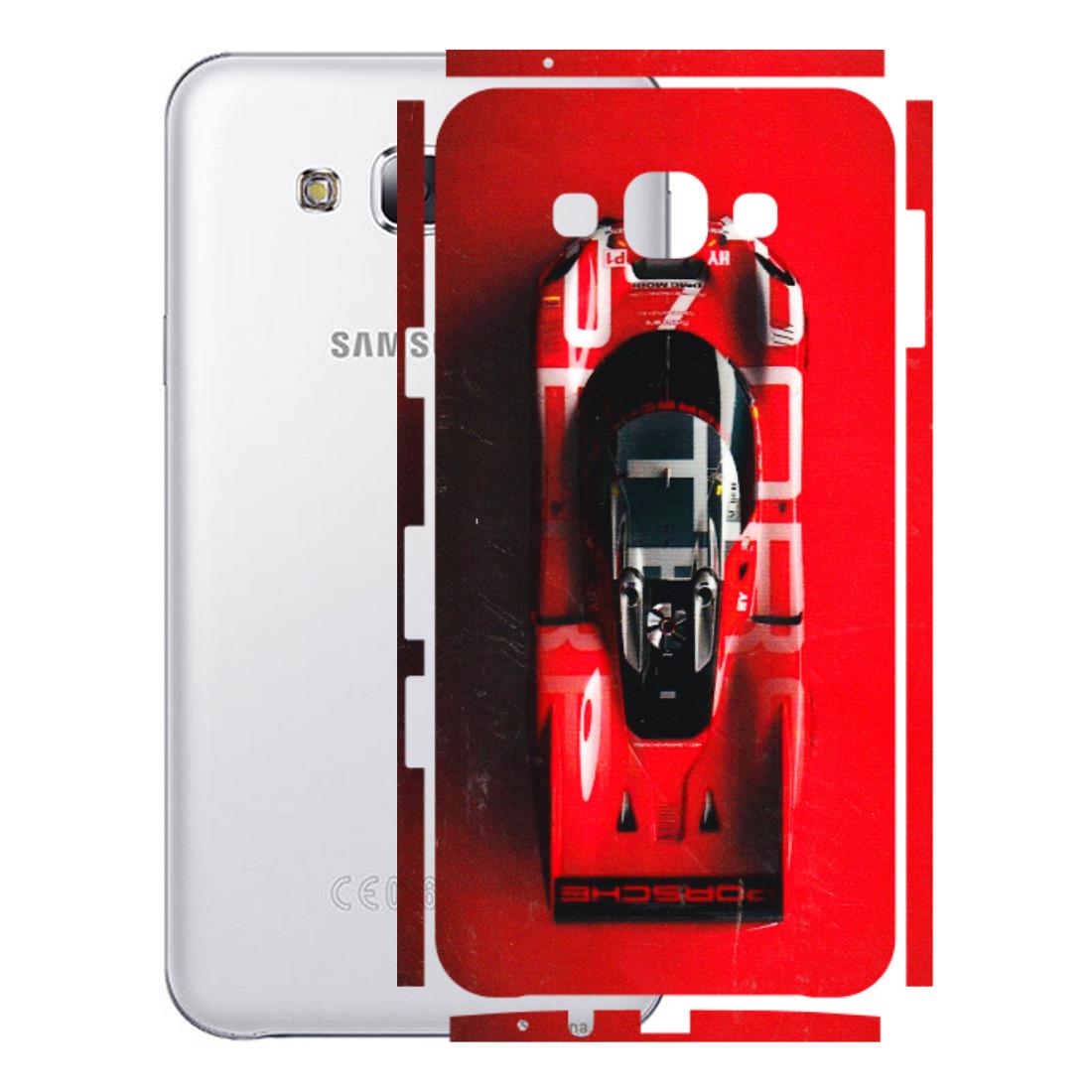 Samsung M/F/Note/Flip and C Phone Skins (All Models) - Red Porsche Car Logo - 3D Embossed Finish (L-315) Samsung Galaxy E7
