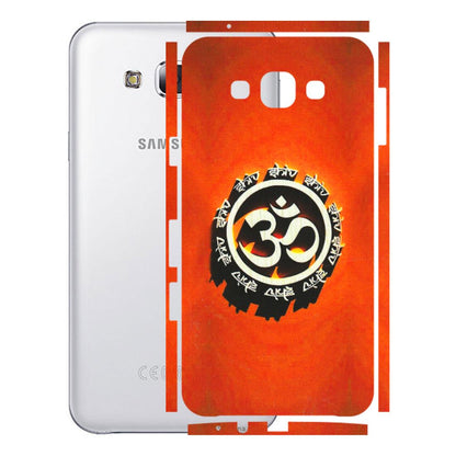 Samsung M/F/Note/Flip and C Phone Skins (All Models) - Aum Shiv Orange - 3D Embossed Finish (L-32) Samsung Galaxy E7