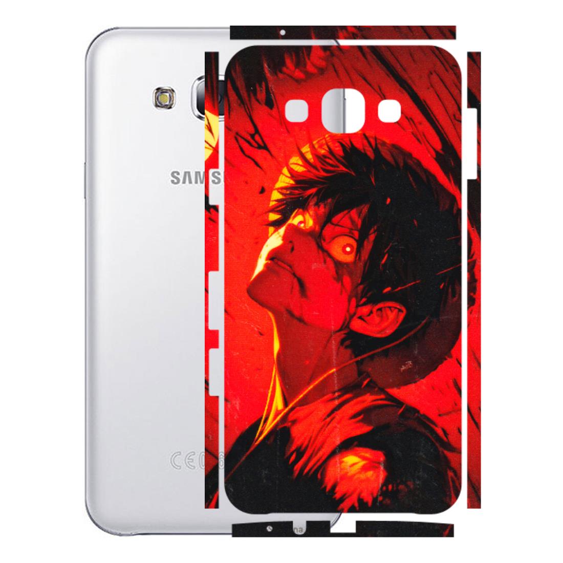 Samsung M/F/Note/Flip and C Phone Skins (All Models) - D.Luffy Power Up One Piece Anime - 3D Embossed Finish (L-326) Samsung Galaxy E7