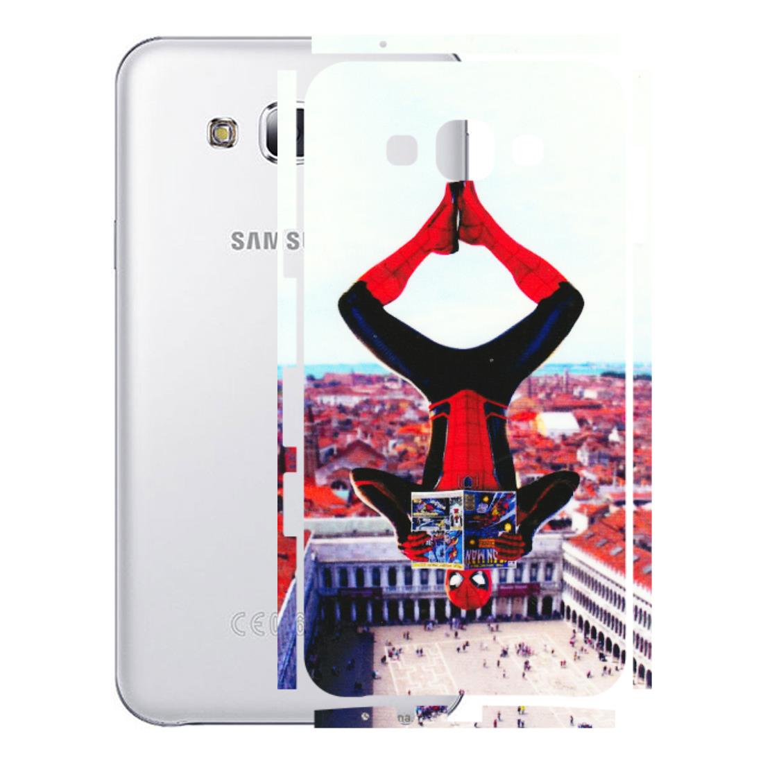 Samsung M/F/Note/Flip and C Phone Skins (All Models) - Spiderman Hanging - 3D Embossed Finish (L-53) Samsung Galaxy E7