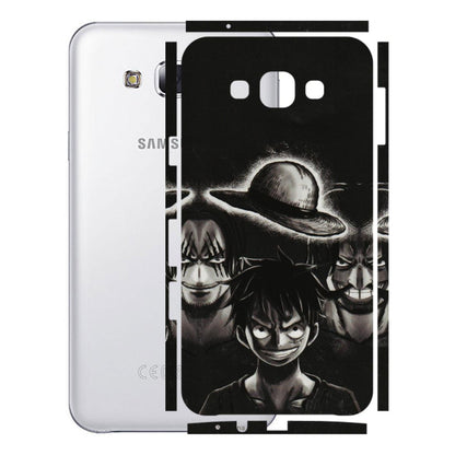 Samsung M/F/Note/Flip and C Phone Skins (All Models) - Black Luffy Hat - 3D Embossed Finish (L-57) Samsung Galaxy E7