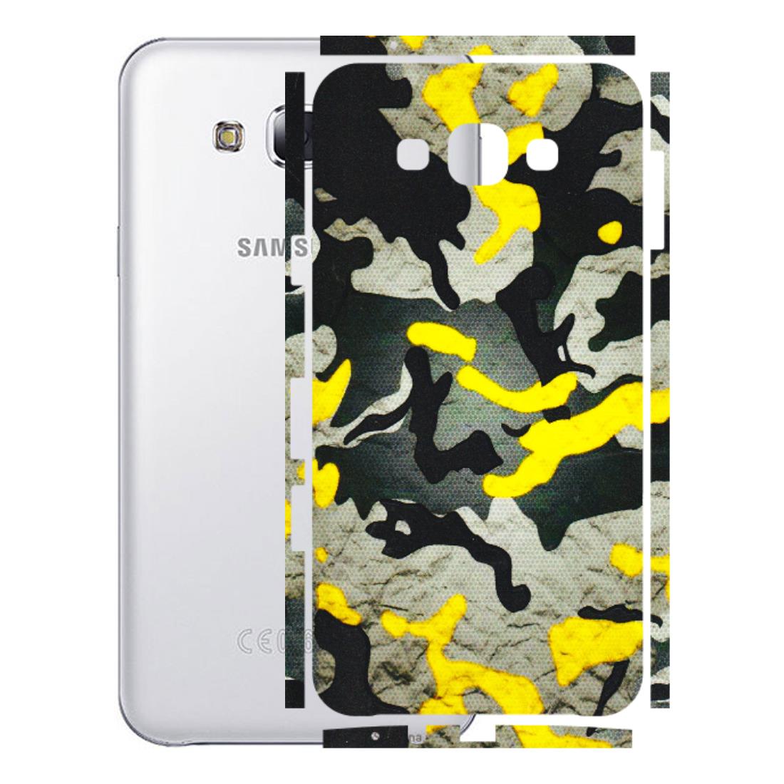 Samsung M/F/Note/Flip and C Phone Skins (All Models) - Yellow Camouflage - 3D Embossed Finish (L-61) Samsung Galaxy E7
