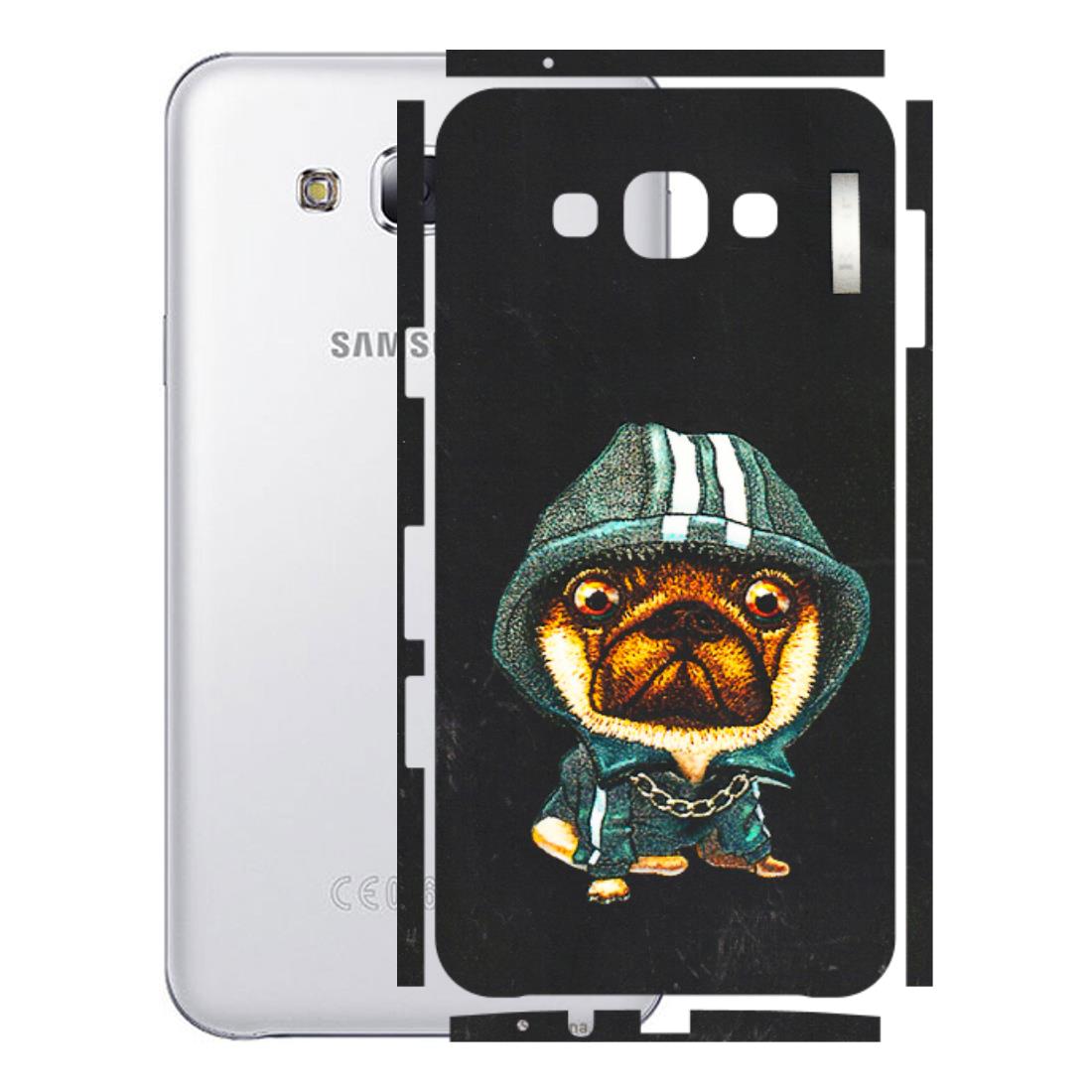 Samsung M/F/Note/Flip and C Phone Skins (All Models) - Puppy N Hoodie - 3D Embossed Finish (L-90) Samsung Galaxy E7