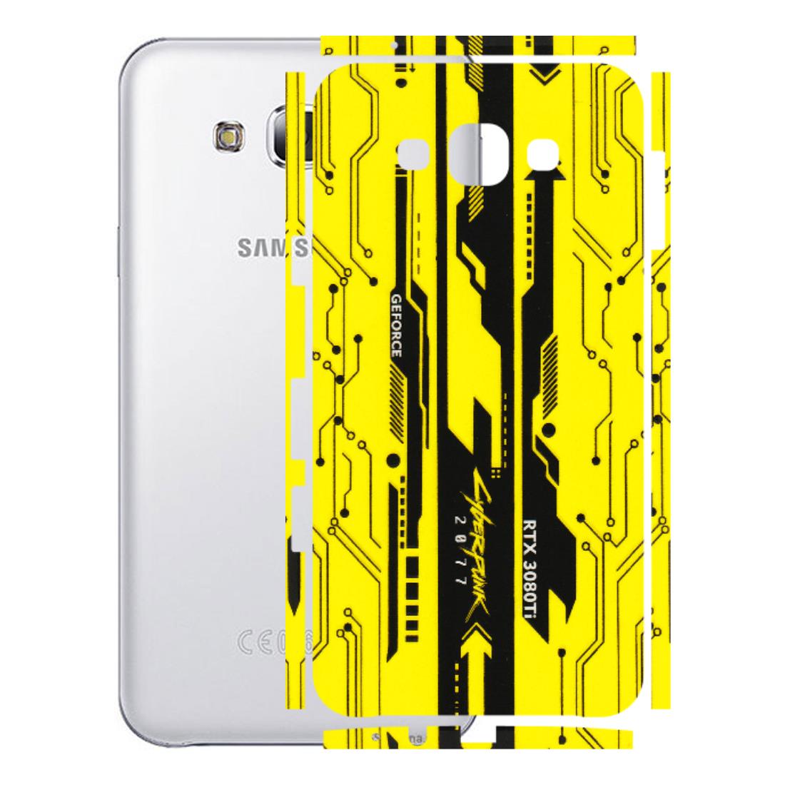 Samsung M/F/Note/Flip and C Phone Skins (All Models) - Yellow Cyberpunk - 3D Embossed Finish (L-93) Samsung Galaxy E7