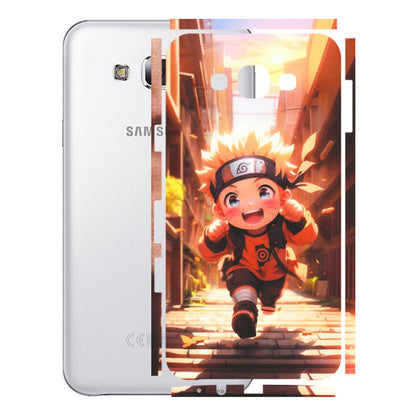 Samsung M/F/Note/Flip and C Phone Skins (All Models) - Naruto Cute Toon Running - Matte Finish (M-04) Samsung Galaxy E7