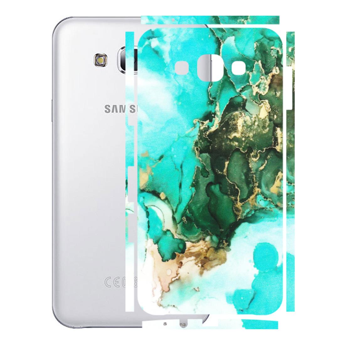 Samsung M/F/Note/Flip and C Phone Skins (All Models) - The Blue Gold Marble - Matte Finish (M-124) Samsung Galaxy E7