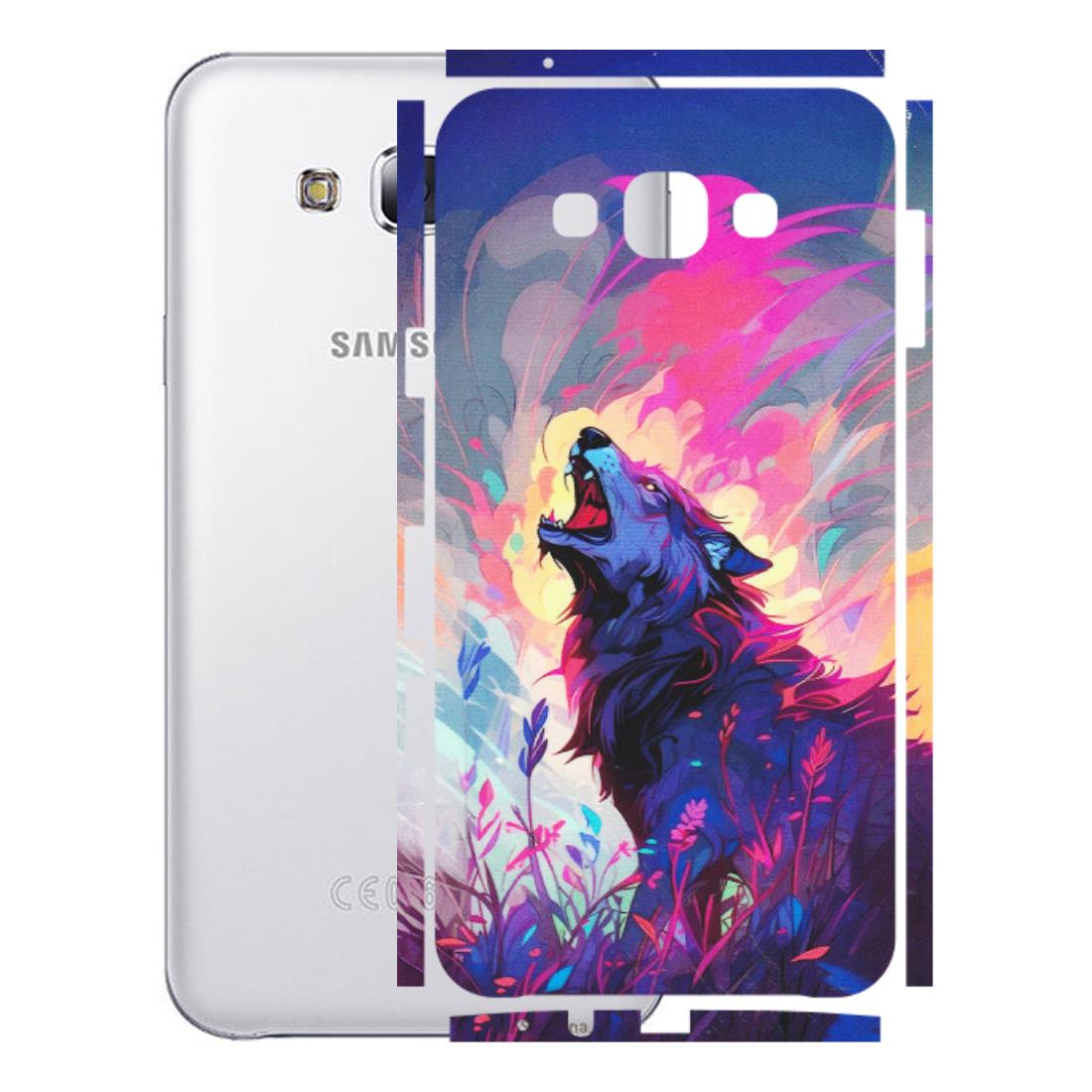 Samsung M/F/Note/Flip and C Phone Skins (All Models) - New Wild Wolf Abstract - Matte Finish (M-125) Samsung Galaxy E7