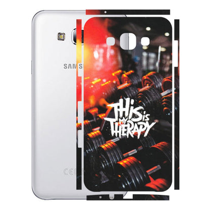Samsung M/F/Note/Flip and C Phone Skins (All Models) - GYM Lover Therapy - Matte Finish (M-160) Samsung Galaxy E7