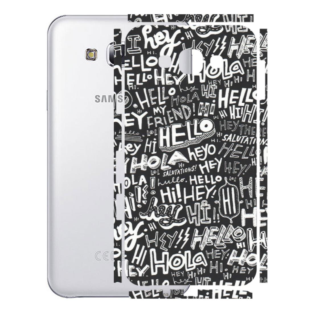 Samsung M/F/Note/Flip and C Phone Skins (All Models) - Hi Hello Doodles - Matte Finish (M-25) Samsung Galaxy E7