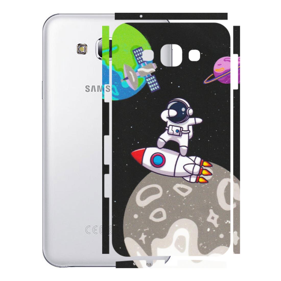Samsung M/F/Note/Flip and C Phone Skins (All Models) - Astronaut Vibing Toon Running - Matte Finish (M-39) Samsung Galaxy E7