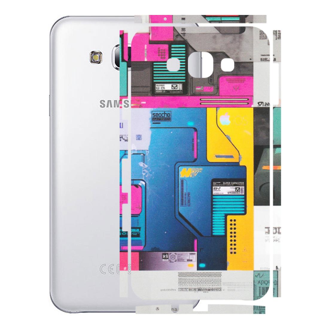 Samsung M/F/Note/Flip and C Phone Skins (All Models) - Colourfull Motherboard Internals - Matte Finish (M-55) Samsung Galaxy E7