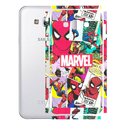 Samsung M/F/Note/Flip and C Phone Skins (All Models) - Marvel Comic Spiderman Grafitti - Matte Finish (M-72) Samsung Galaxy E7