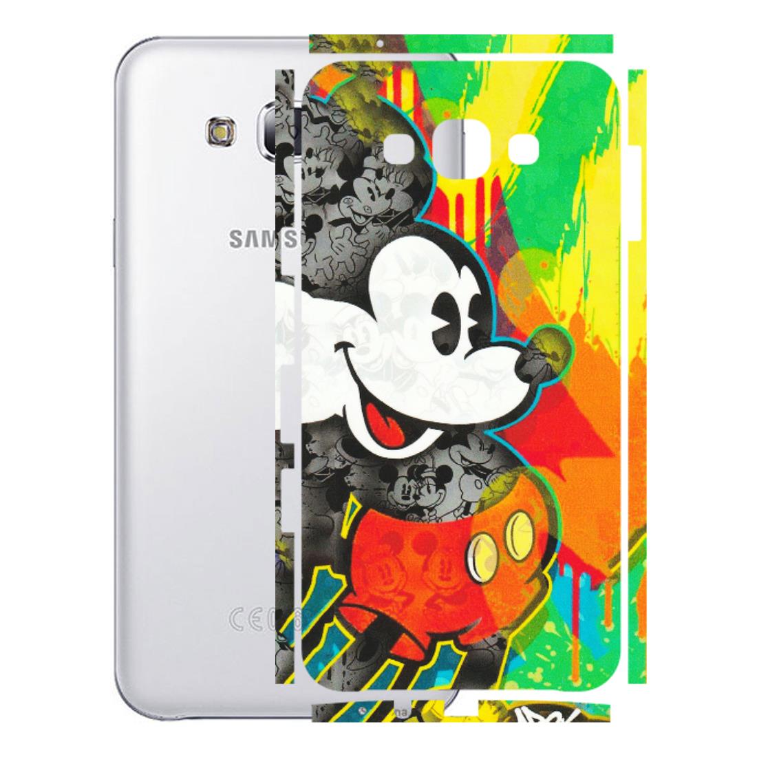 Samsung M/F/Note/Flip and C Phone Skins (All Models) - Multiple Mickey With Colourful Texture - Matte Finish (M-84) Samsung Galaxy E7