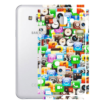 Samsung M/F/Note/Flip and C Phone Skins (All Models) - All Apple Icons - Matte Finish (M-93) Samsung Galaxy E7