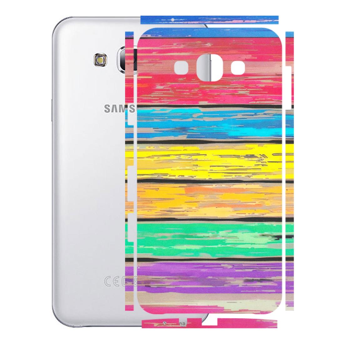 Samsung M/F/Note/Flip and C Phone Skins (All Models) - Multi Colour Wooden Wall - Matte Finish (M-96) Samsung Galaxy E7