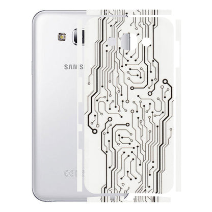 Samsung M/F/Note/Flip and C Phone Skins (All Models) - Tech Circuits - Transparent Finish (T-03) Samsung Galaxy E7