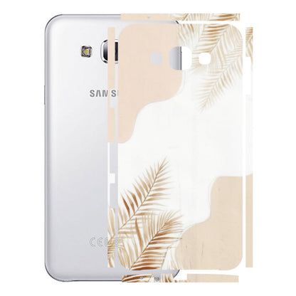 Samsung M/F/Note/Flip and C Phone Skins (All Models) - Gold Petals Abstract - Transparent Finish (T-08) Samsung Galaxy E7