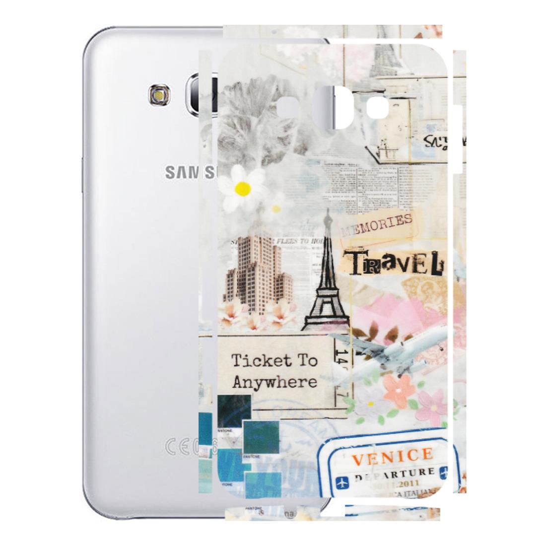 Samsung M/F/Note/Flip and C Phone Skins (All Models) - Travel Memories - Transparent Finish (T-09) Samsung Galaxy E7