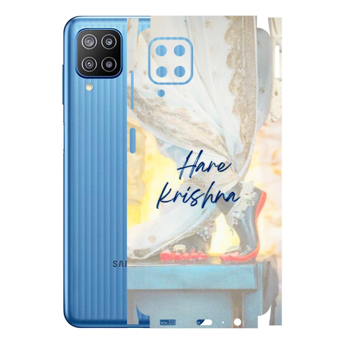 Samsung M/F/Note/Flip and C Phone Skins (All Models) - Hare Krishna - 3D Embossed Finish (L-03) Samsung Galaxy F12