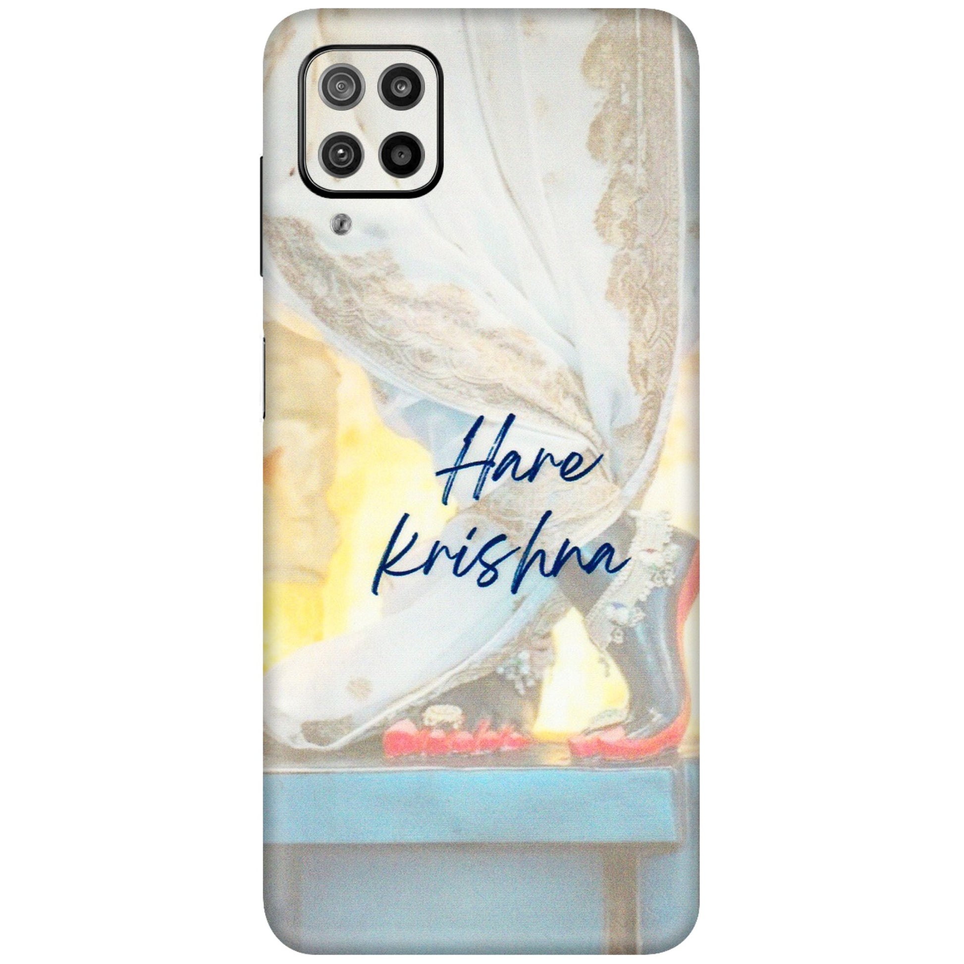 Samsung M/F/Note/Flip and C Phone Skins (All Models) - Hare Krishna - 3D Embossed Finish (L-03) Samsung Galaxy F12