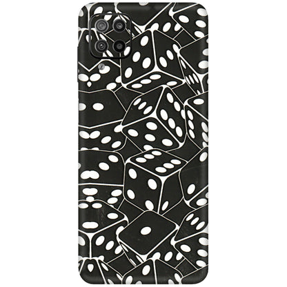 Samsung M/F/Note/Flip and C Phone Skins (All Models) - Big Black Dices - 3D Embossed Finish (L-106) Samsung Galaxy F12