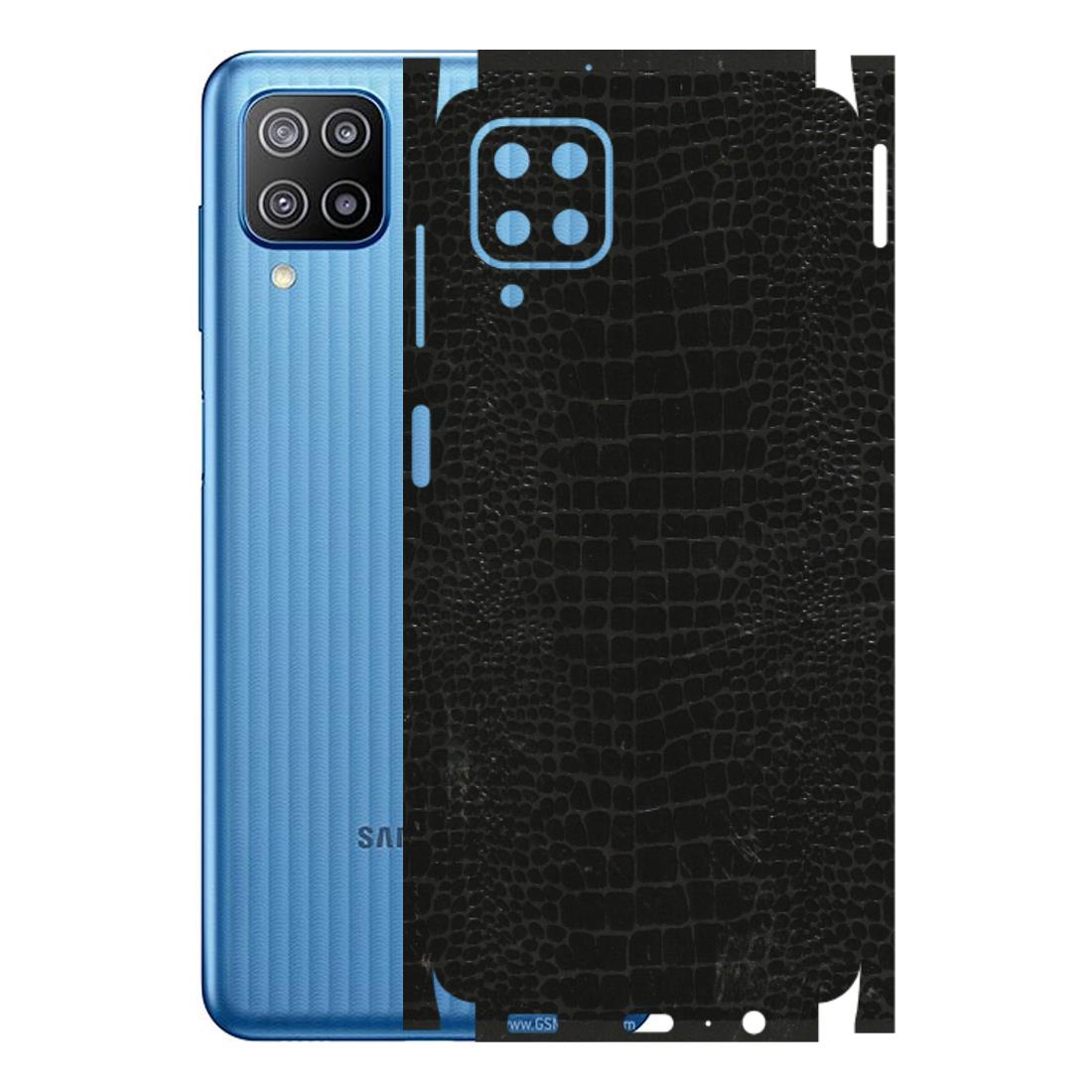 Samsung M/F/Note/Flip and C Phone Skins (All Models) - Snake Leather Black - 3D Embossed Finish (L-107) Samsung Galaxy F12