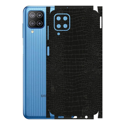 Samsung M/F/Note/Flip and C Phone Skins (All Models) - Snake Leather Black - 3D Embossed Finish (L-107) Samsung Galaxy F12