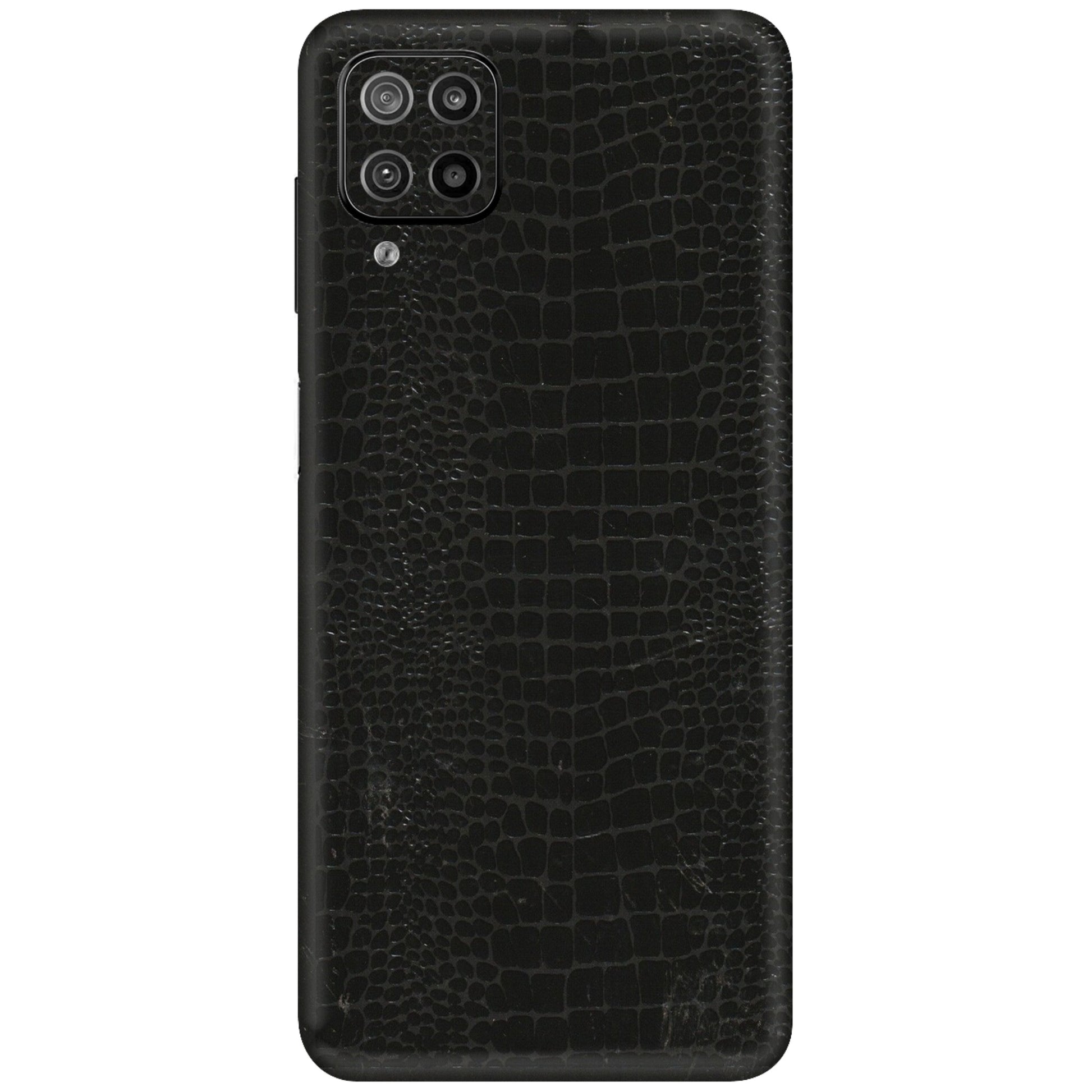 Samsung M/F/Note/Flip and C Phone Skins (All Models) - Snake Leather Black - 3D Embossed Finish (L-107) Samsung Galaxy F12
