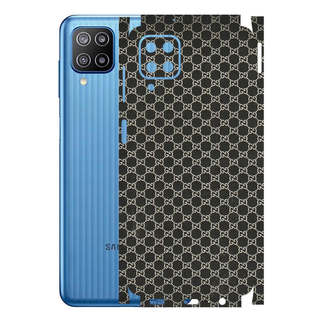 Samsung M/F/Note/Flip and C Phone Skins (All Models) - Black G Print - 3D Embossed Finish (L-109) Samsung Galaxy F12
