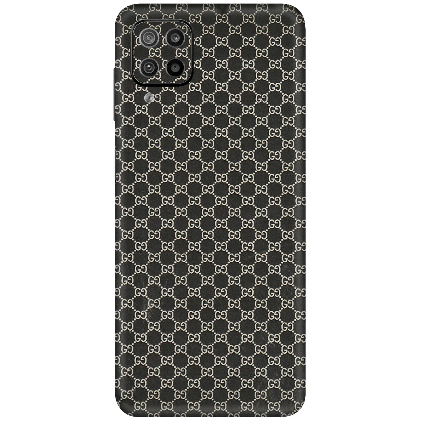 Samsung M/F/Note/Flip and C Phone Skins (All Models) - Black G Print - 3D Embossed Finish (L-109) Samsung Galaxy F12