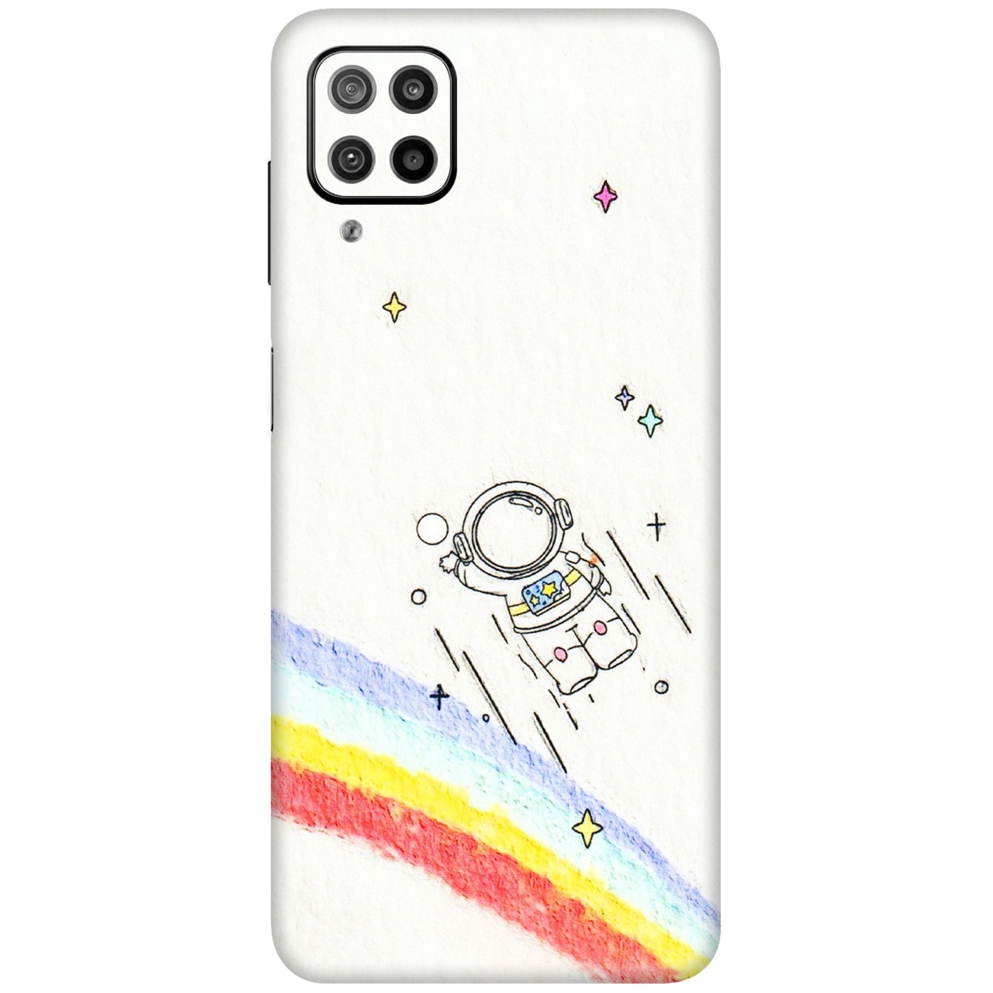 Samsung M/F/Note/Flip and C Phone Skins (All Models) - Milkyway Astronaut - 3D Embossed Finish (L-110) Samsung Galaxy F12