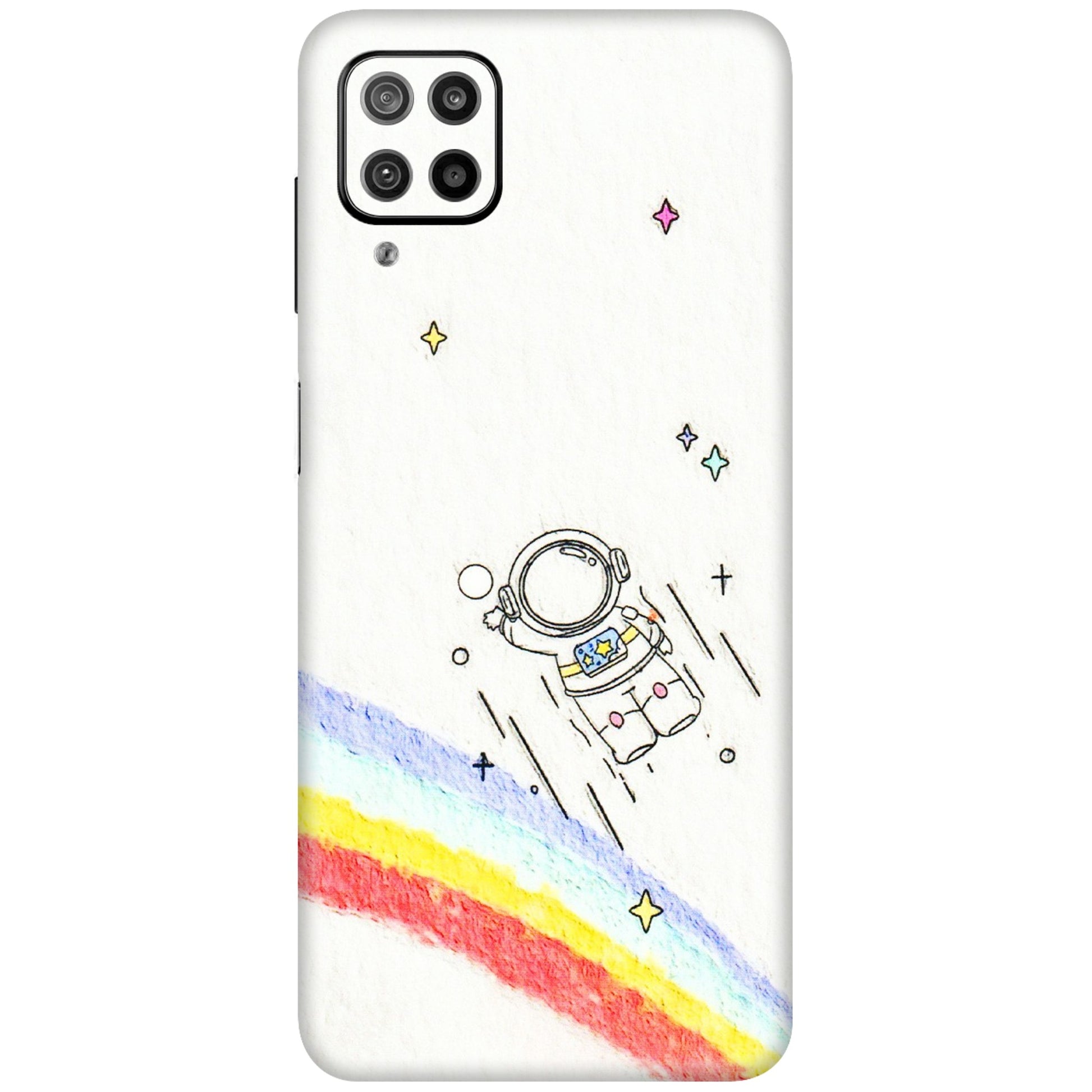 Samsung M/F/Note/Flip and C Phone Skins (All Models) - Milkyway Astronaut - 3D Embossed Finish (L-110) Samsung Galaxy F12