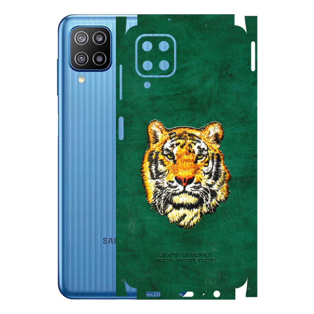 Samsung M/F/Note/Flip and C Phone Skins (All Models) - Leather Feel Tiger - 3D Embossed Finish (L-111) Samsung Galaxy F12