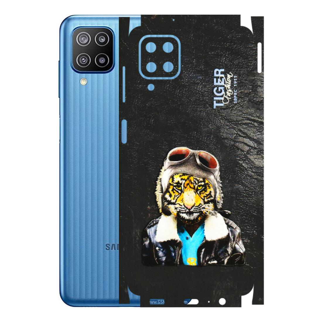 Samsung M/F/Note/Flip and C Phone Skins (All Models) - Rider Tiger - 3D Embossed Finish (L-113) Samsung Galaxy F12