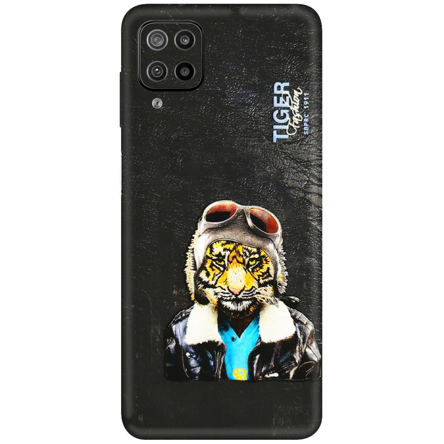 Samsung M/F/Note/Flip and C Phone Skins (All Models) - Rider Tiger - 3D Embossed Finish (L-113) Samsung Galaxy F12