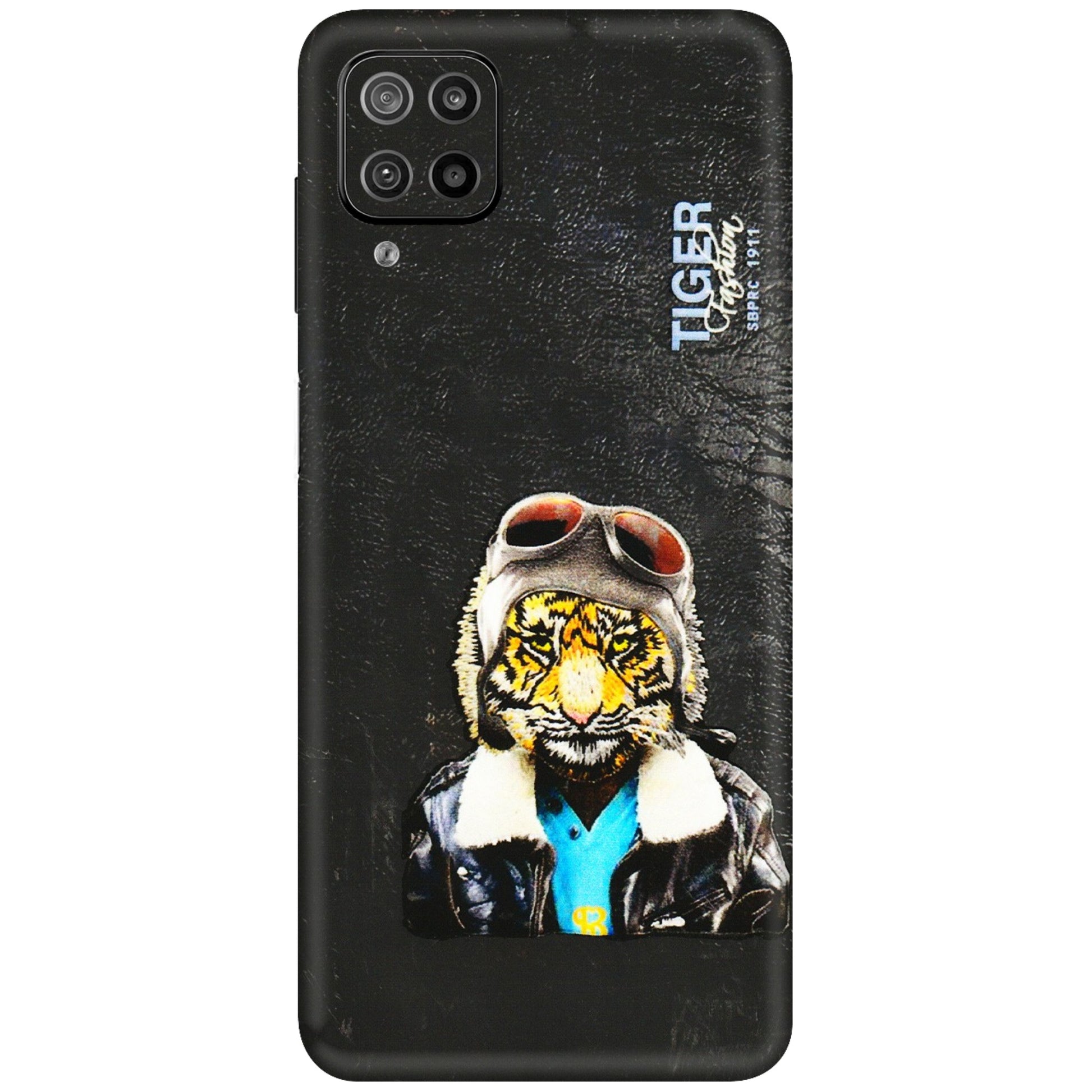 Samsung M/F/Note/Flip and C Phone Skins (All Models) - Rider Tiger - 3D Embossed Finish (L-113) Samsung Galaxy F12