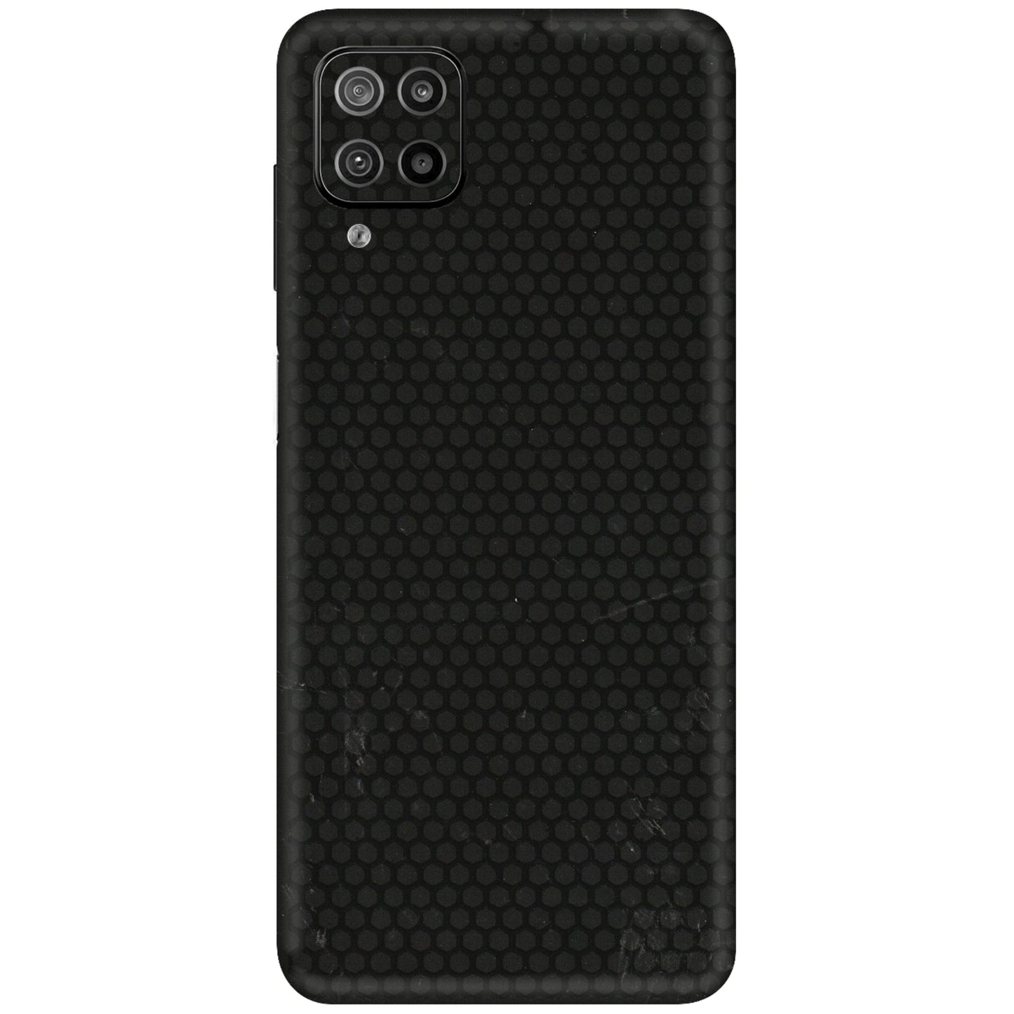 Samsung M/F/Note/Flip and C Phone Skins (All Models) - Black honeycomb - 3D Embossed Finish (L-114) Samsung Galaxy F12