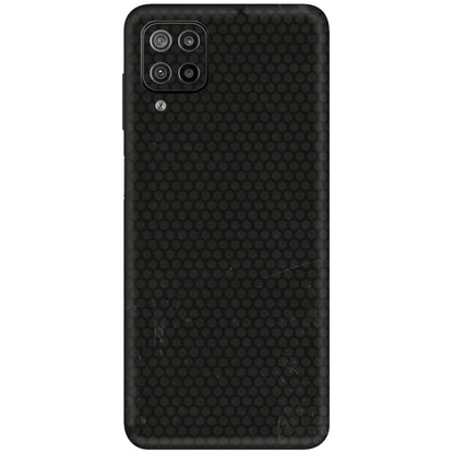 Samsung M/F/Note/Flip and C Phone Skins (All Models) - Black honeycomb - 3D Embossed Finish (L-114) Samsung Galaxy F12