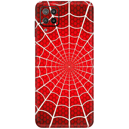 Samsung M/F/Note/Flip and C Phone Skins (All Models) - Classic Spidey Web - 3D Embossed Finish (L-115) Samsung Galaxy F12