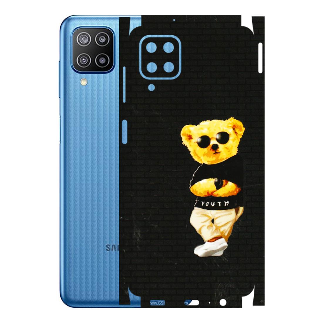 Samsung M/F/Note/Flip and C Phone Skins (All Models) - Classy Teddy Bear - 3D Embossed Finish (L-116) Samsung Galaxy F12