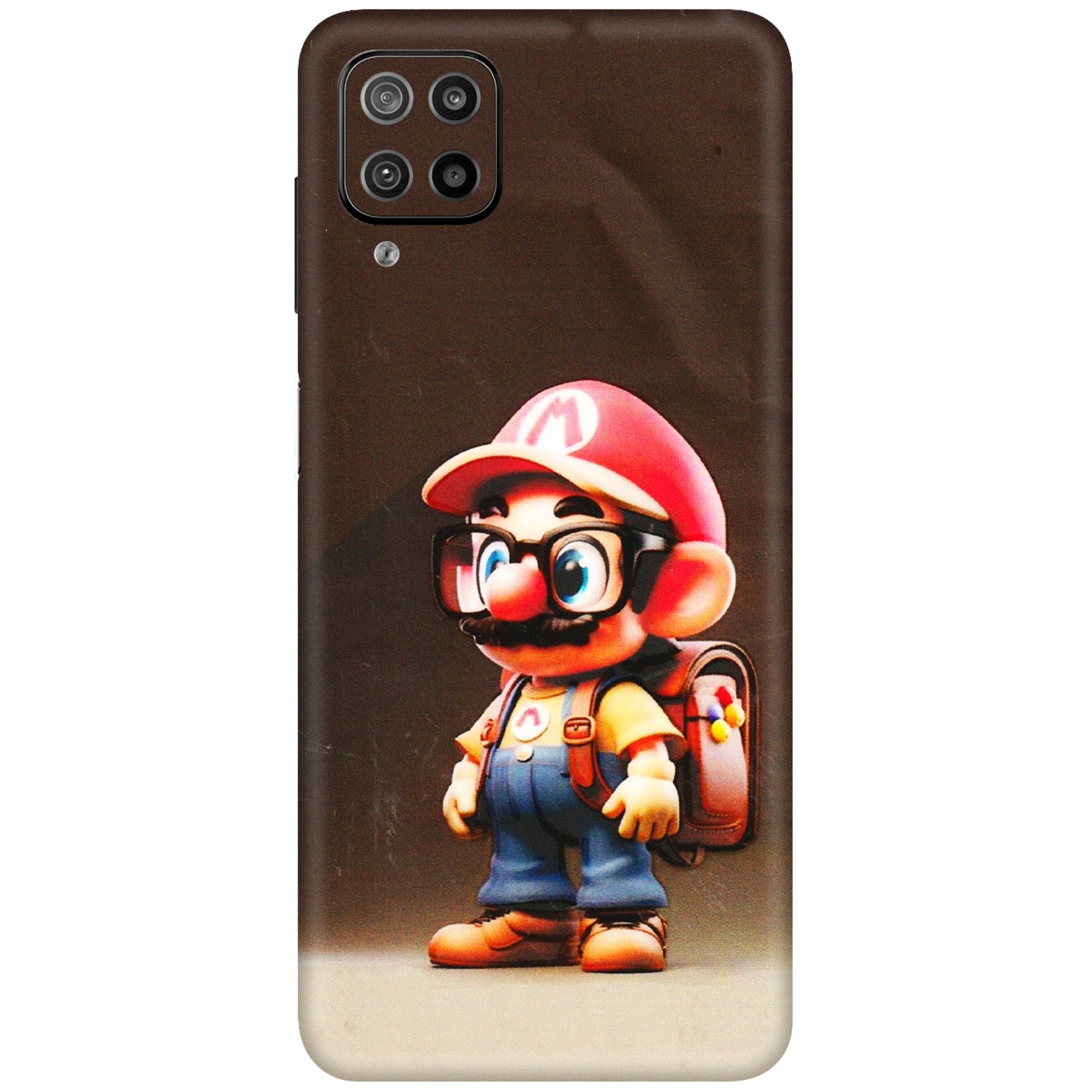 Samsung M/F/Note/Flip and C Phone Skins (All Models) - Little Mario - 3D Embossed Finish (L-119) Samsung Galaxy F12