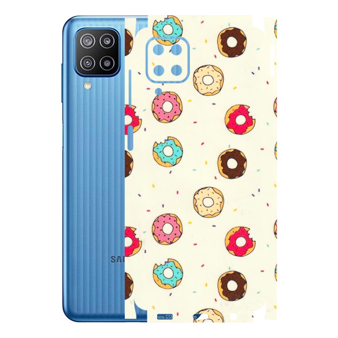 Samsung M/F/Note/Flip and C Phone Skins (All Models) - Mini Donuts Doodle Art - 3D Embossed Finish (L-122) Samsung Galaxy F12