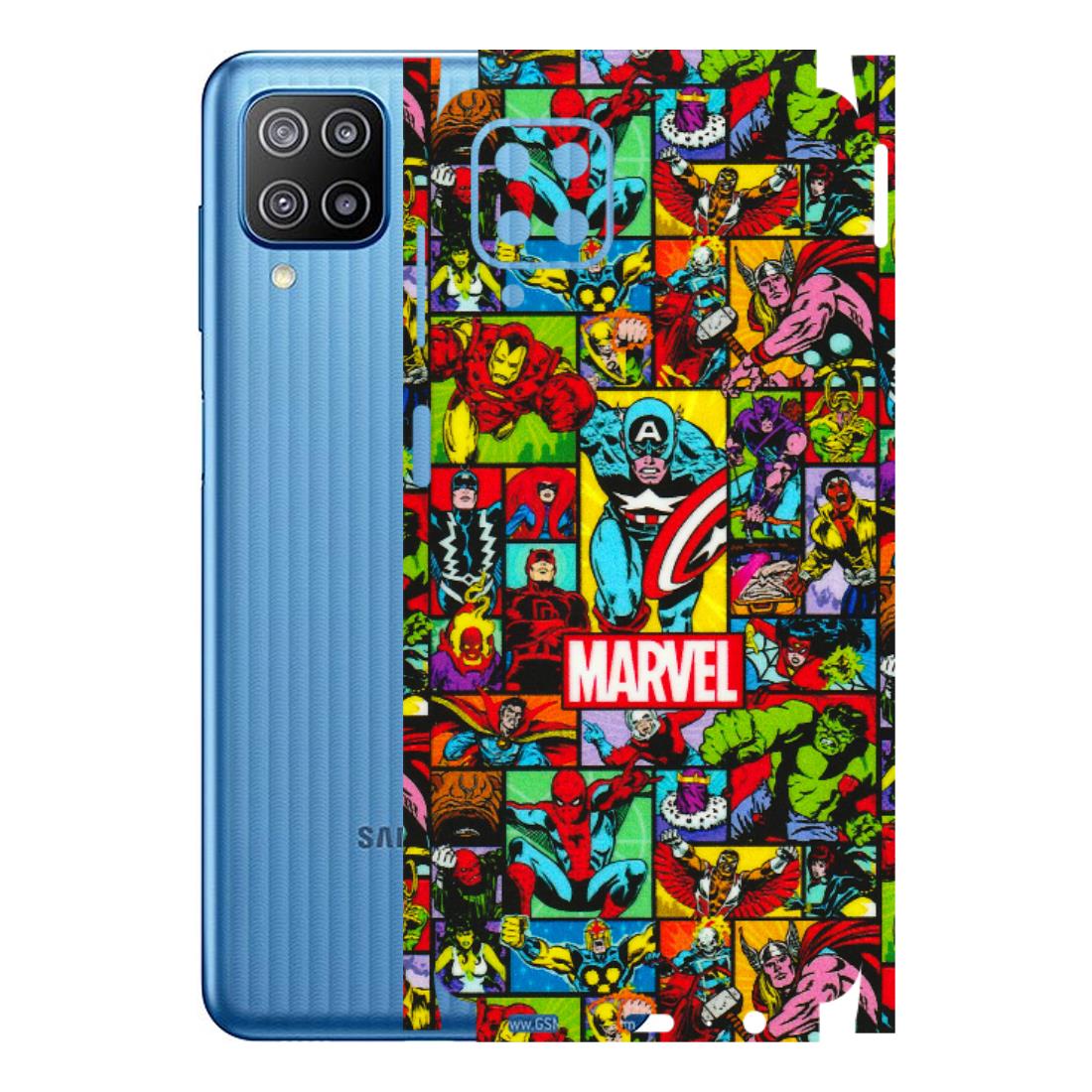Samsung M/F/Note/Flip and C Phone Skins (All Models) - MARVELOUS Comic Characters - 3D Embossed Finish (L-129) Samsung Galaxy F12