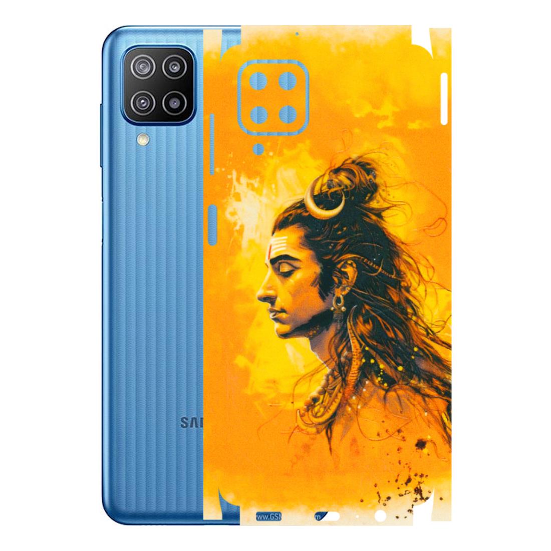 Samsung M/F/Note/Flip and C Phone Skins (All Models) - Shiv Shakti - 3D Embossed Finish (L-14) Samsung Galaxy F12