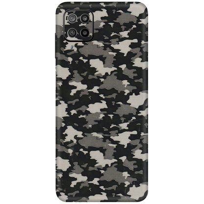 Samsung M/F/Note/Flip and C Phone Skins (All Models) - Black/Grey Camoflaunge - 3D Embossed Finish (L-142) Samsung Galaxy F12
