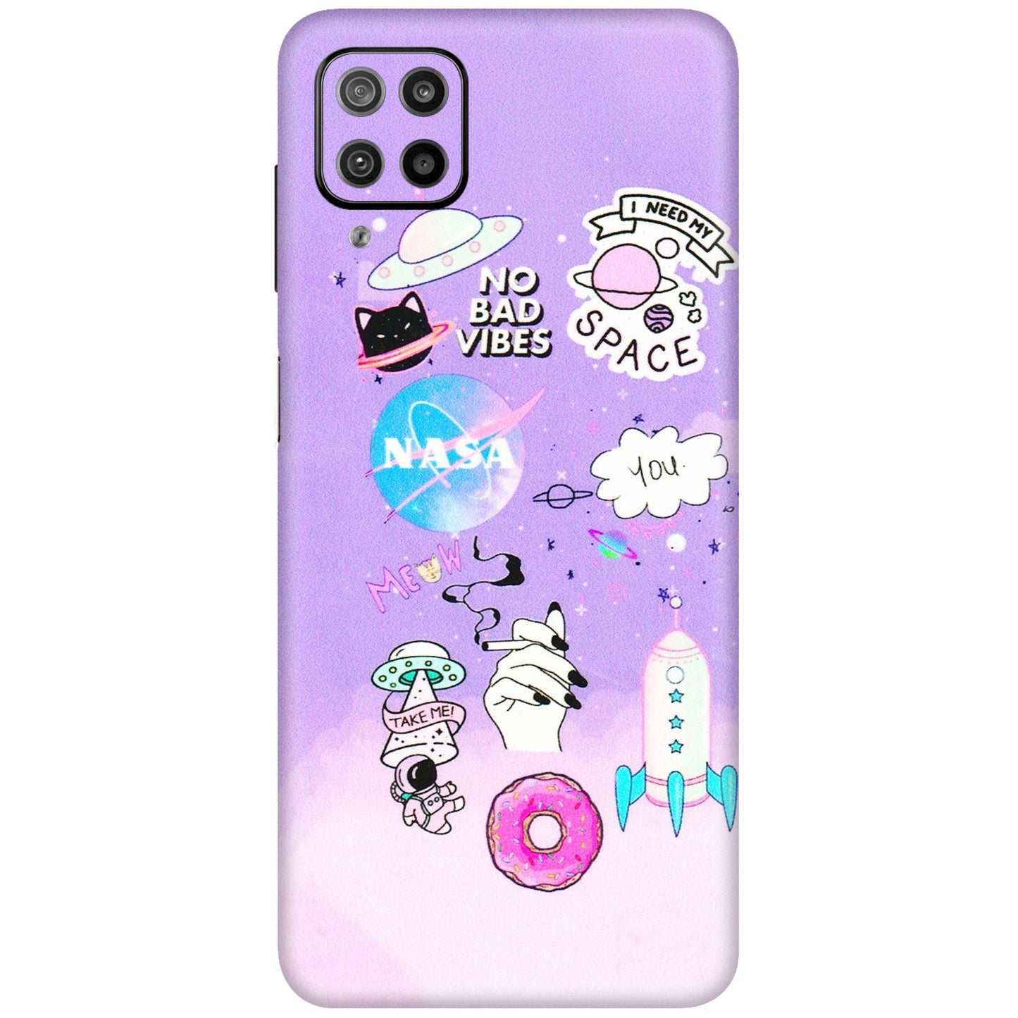 Samsung M/F/Note/Flip and C Phone Skins (All Models) - I Need My Nasa Skin - 3D Embossed Finish (L-149) Samsung Galaxy F12