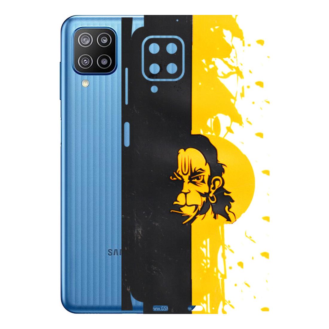 Samsung M/F/Note/Flip and C Phone Skins (All Models) - Bajrangbali - 3D Embossed Finish (L-151) Samsung Galaxy F12